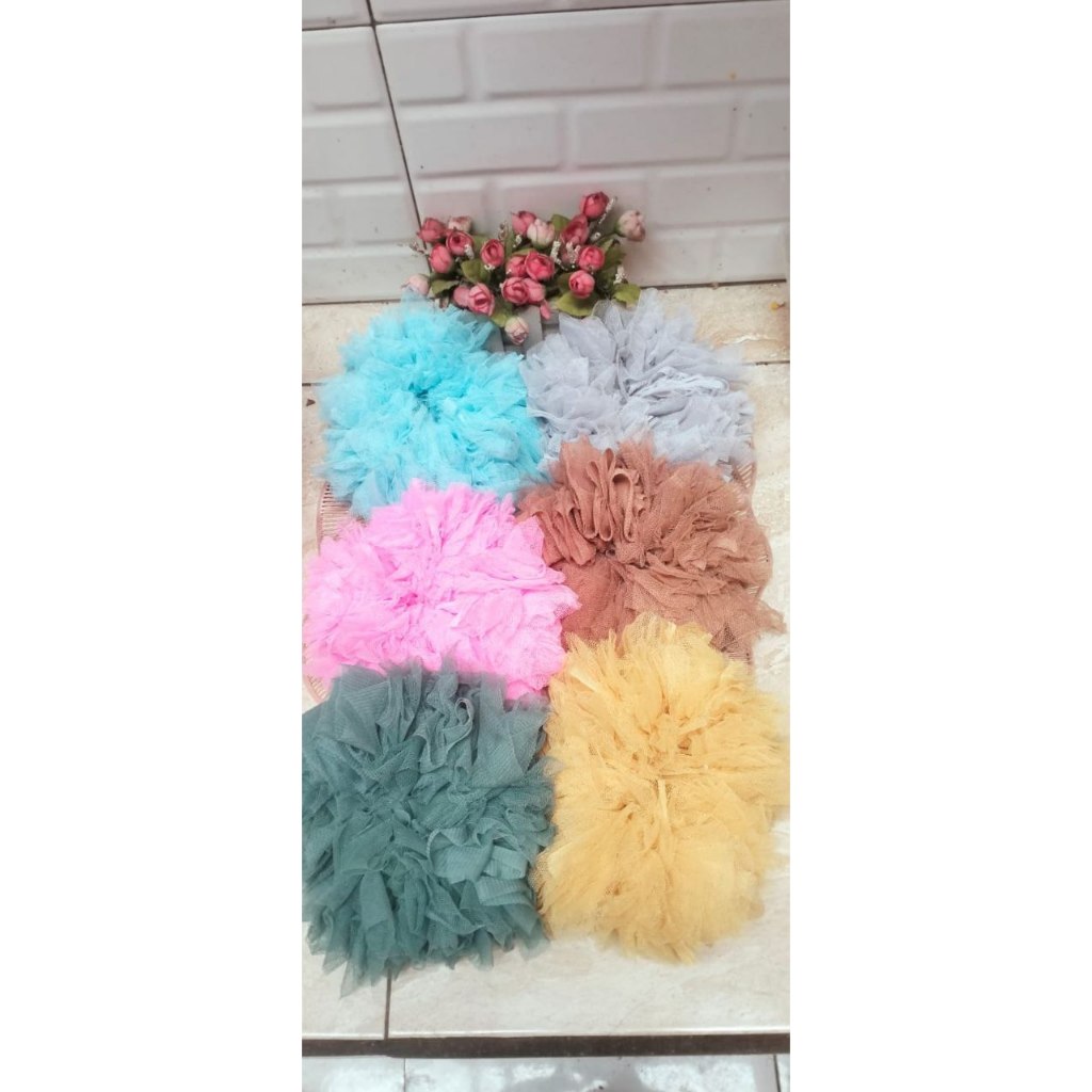 Jumbo - Scrunchie Tile Cepol Besar Tile premium