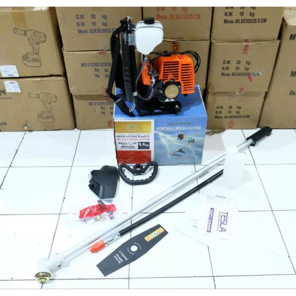 MESIN POTONG RUMPUT TESLA BG 328
