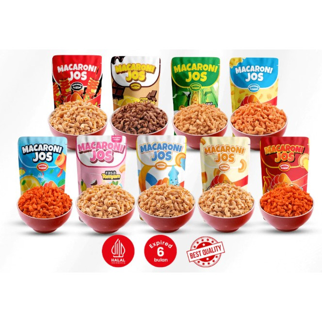 

JTTOP" MACJOS Cemilan Macaroni - Isi 100gr