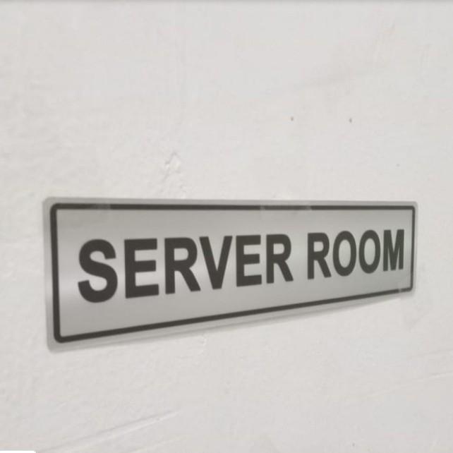 

label sign SERVER ROOM / stiker label server room