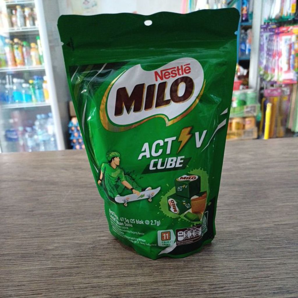 

Milo Activ Cube Cokelat Paduan Susu 67.5 Gr 25 Blok