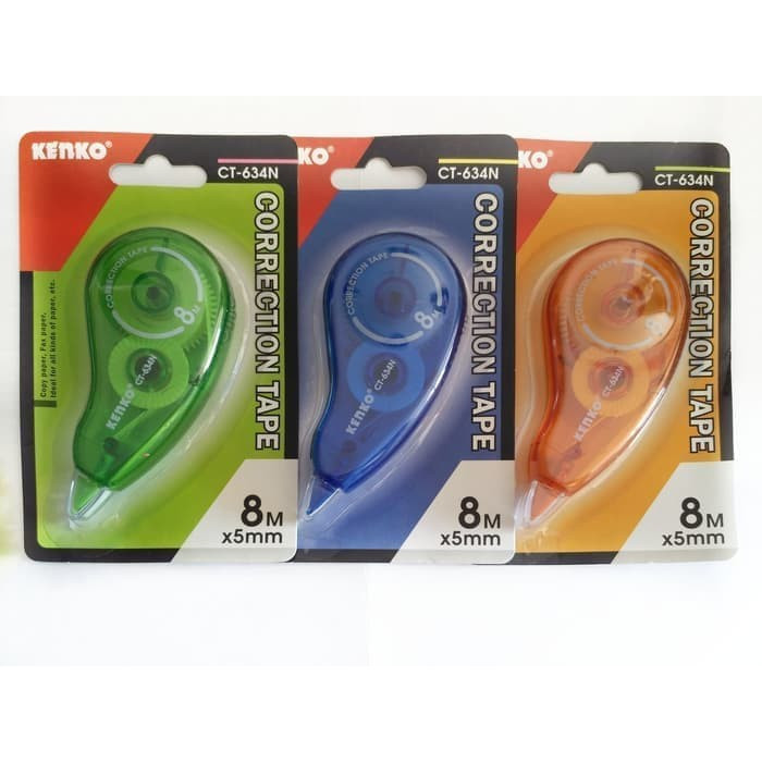 

Correction Tape Kenko Tip-Ex Kertas Warna Random per Pcs
