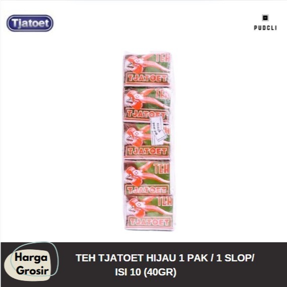 

TJATOET JASMINE ISTIMEWA HIJAU 1 PAK / 1 SLOP/ 10 PCS / 40 GRAM