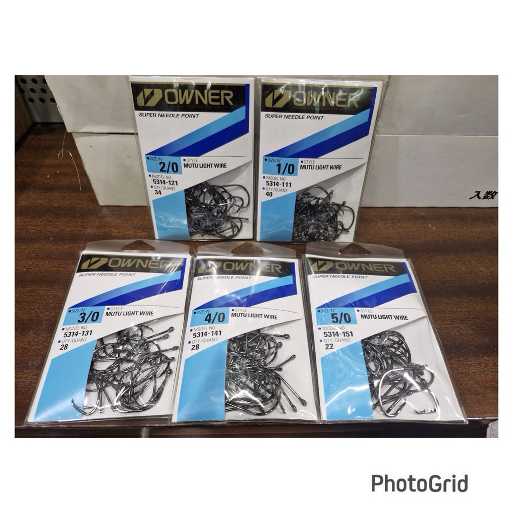 KAIL OWNER MUTU LIGHT WIRE NO 1/0 - 5/0 PILIH UKURAN