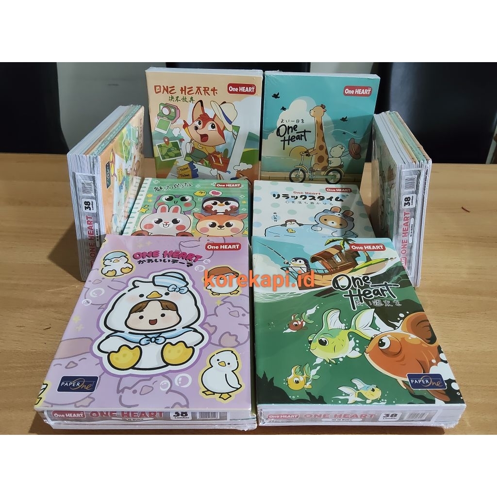 

Buku Tulis One Heart 38 Lembar (1 pack isi 10 buku)
