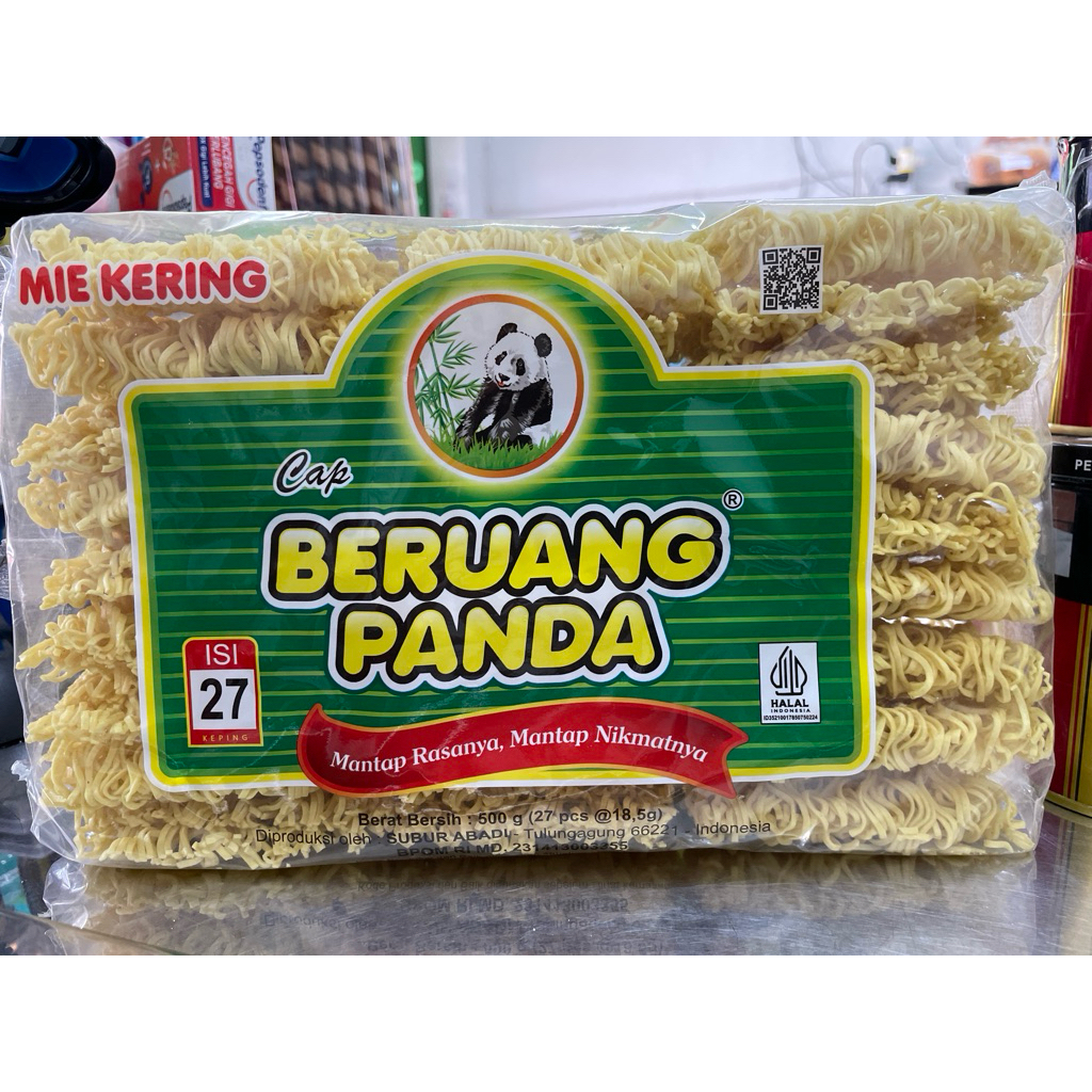 

Mie Kering Cap Beruang Panda kemasan 27 keping