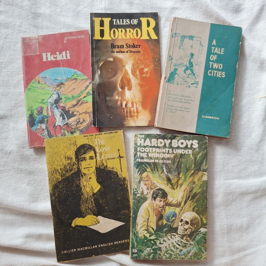 Buku Novel Komik Import Pocket Book Classic Bram Stoker Johanna Spyri Heidi A Tale of Two Cities The