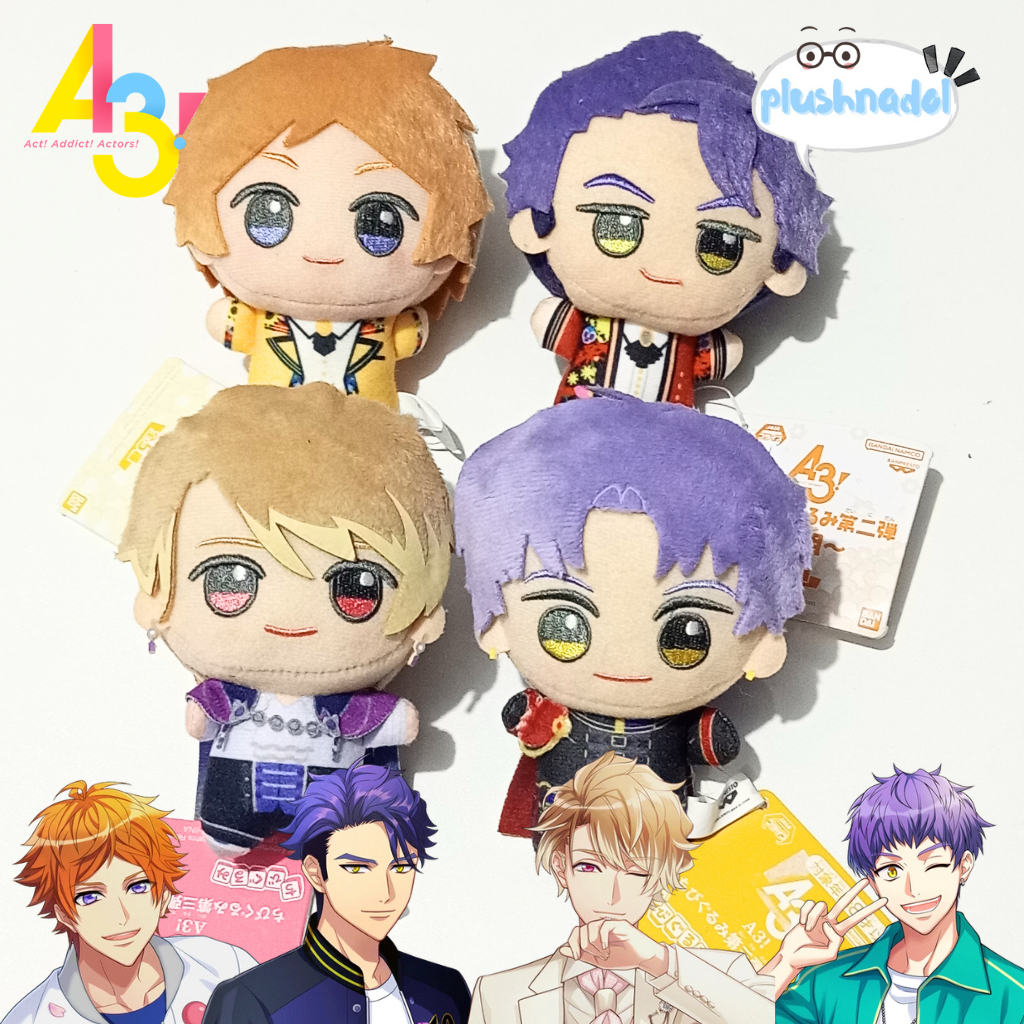 A3 Merch Keychain Chibigurumi, Fuka Fuka Pan, Fukubuku, Omanjuu, Mochi Mochi Mascot, Hagyurumi etc.