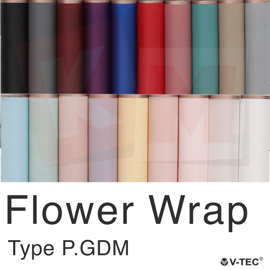 

[20 Lembar] Flower Wrap Paper List Gold V-TEC P.GDM / Flower Wrapping Cellophane Kertas Buket Bunga / 58x58 cm