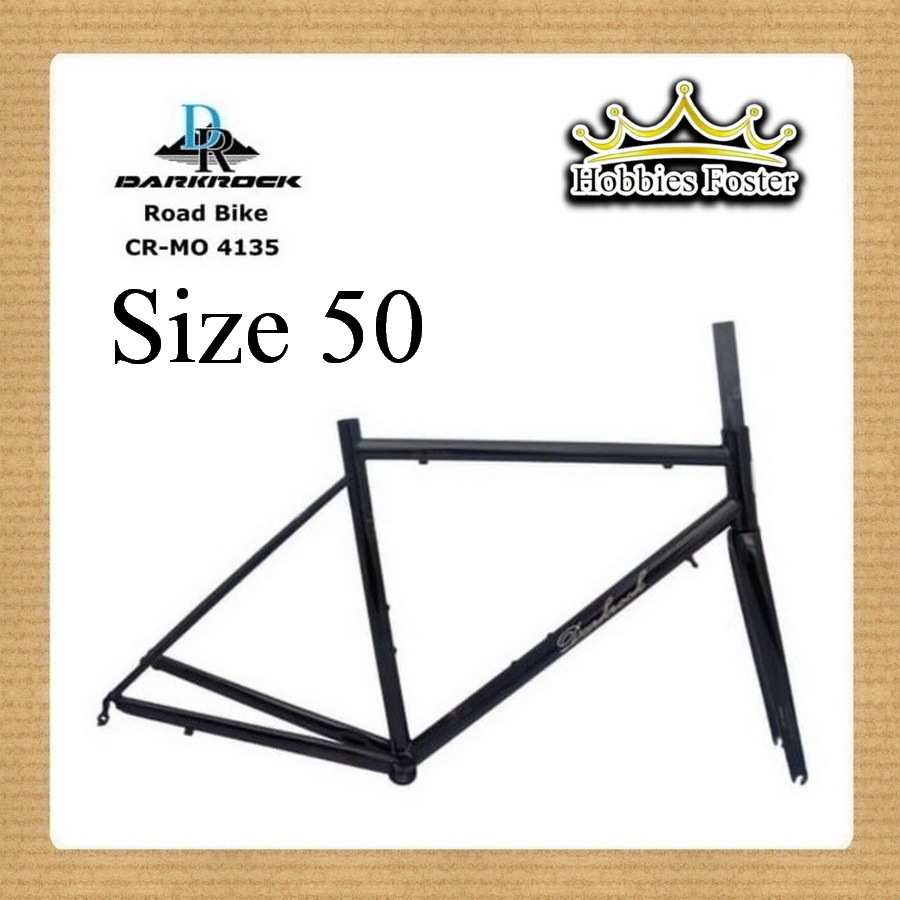 Chromoly Frame Road Bike Steel Darkrock Sepeda 50 - Tsunami Seaboard