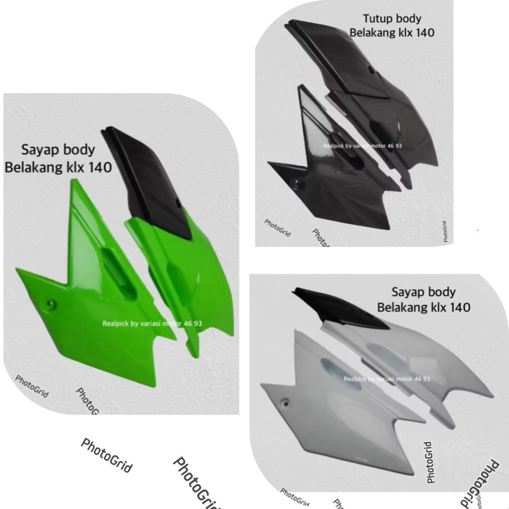Body belakang klx 140 sayap tutup body belakang klx 140