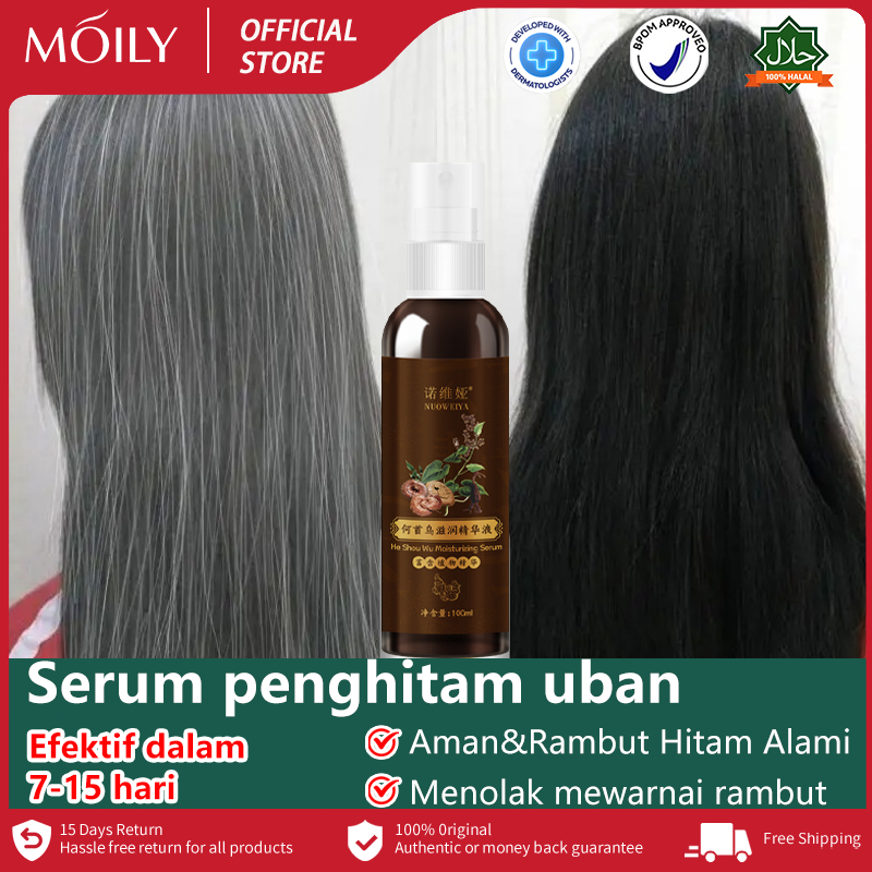 penghitam rambut uban permanen penghitam rambut alami halal penghitam uban Ekstrak herbal alami, ram
