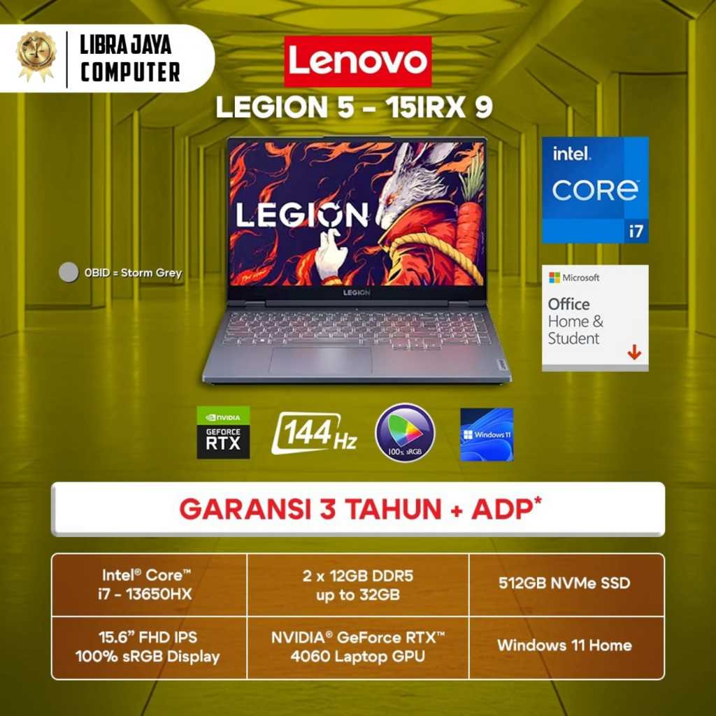 Lenovo Laptop LEGION 5 - 15IRX 9 Intel Core i7
