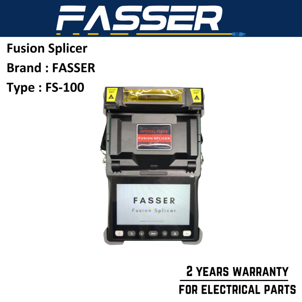 Fasser Fusion Splicer Fiber Optik Alat Splicer Fiber Optik FO FS-100