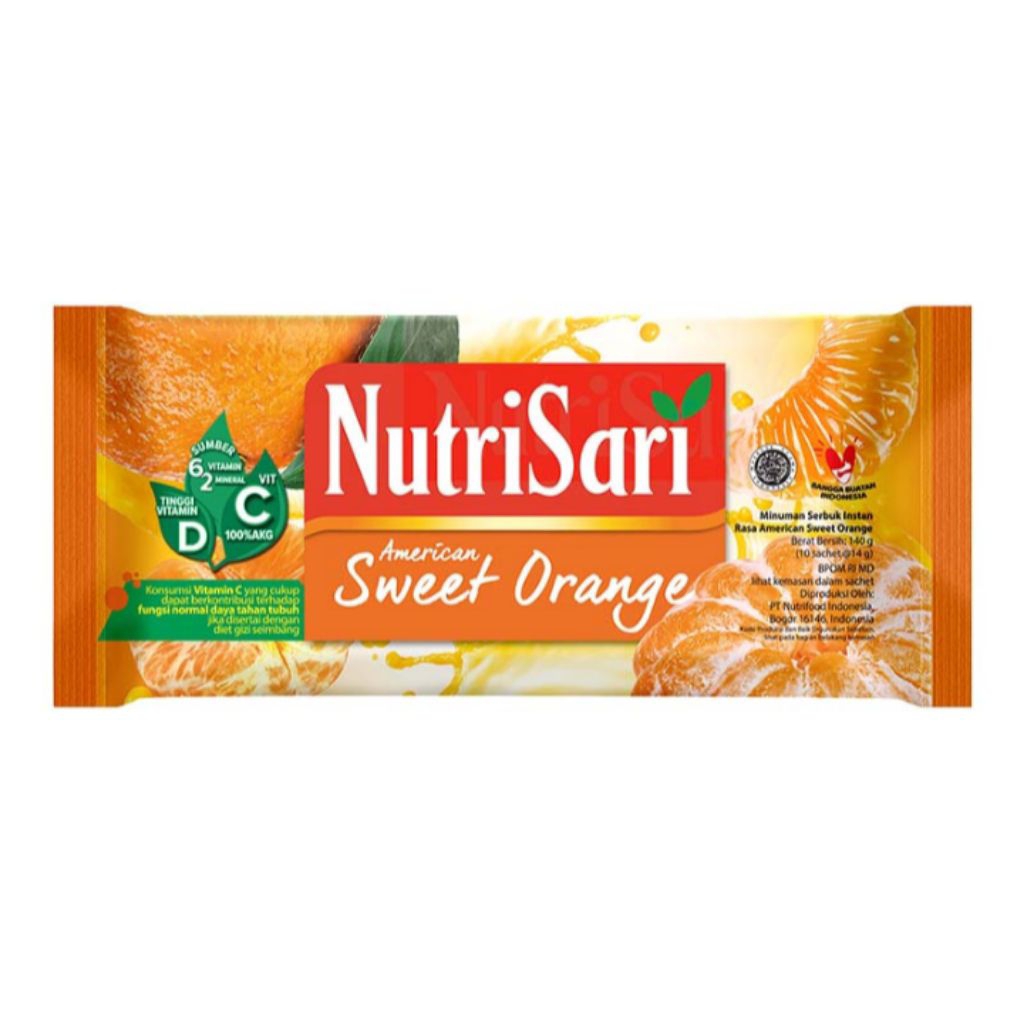 

NutriSari American Sweet Orange 10 x 14 gr