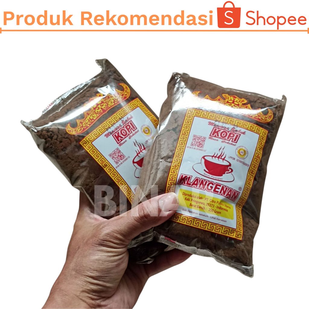 

Kopi Bubuk Klangenan 500gr Lampung Asli Lebih Murah (2 x 250gr)