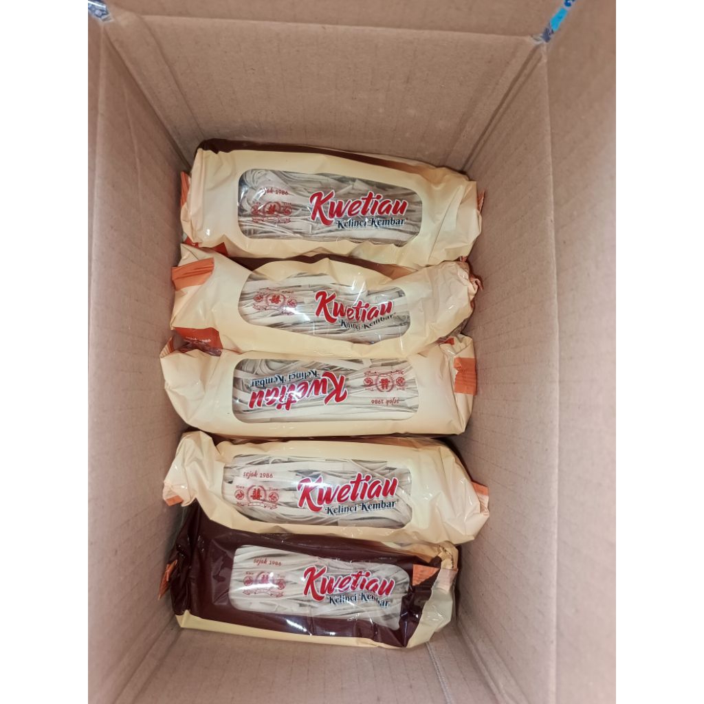 

Kwetiau KELINCI KEMBAR Grade 2 Rasa Enak Kenyal Nikmat Kemasan 180 Gram