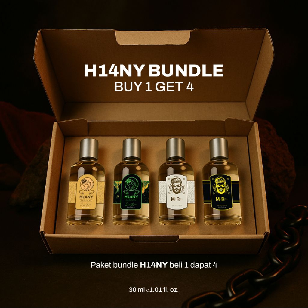 NEW BELI 1 DAPAT 4 PARFUM HRNY + MR CRUSH / PARFUM PRIA WANGI TAHAN LAMA / PARFUM PRIA ORIGINAL 100%