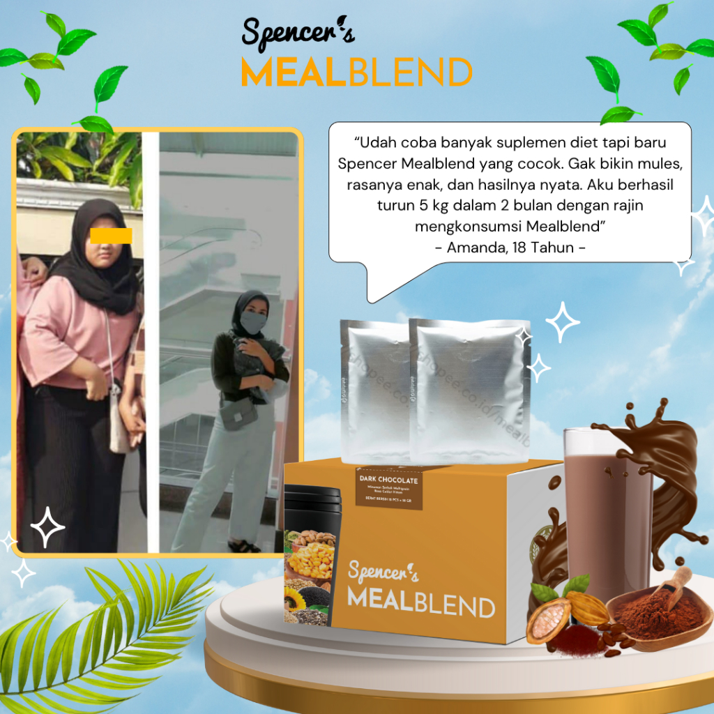 

PROMO!!! Spencer's MealBlend Belgian Dark Choco Diet Food Protein Shake