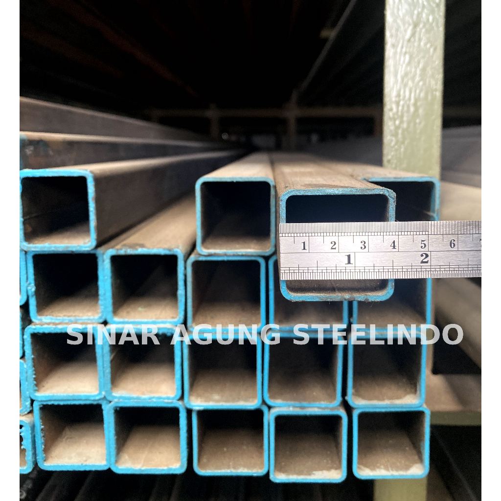 Holo 40x40 hitam x 1mm / hollow 4x4 tebal 1mm / holo besi