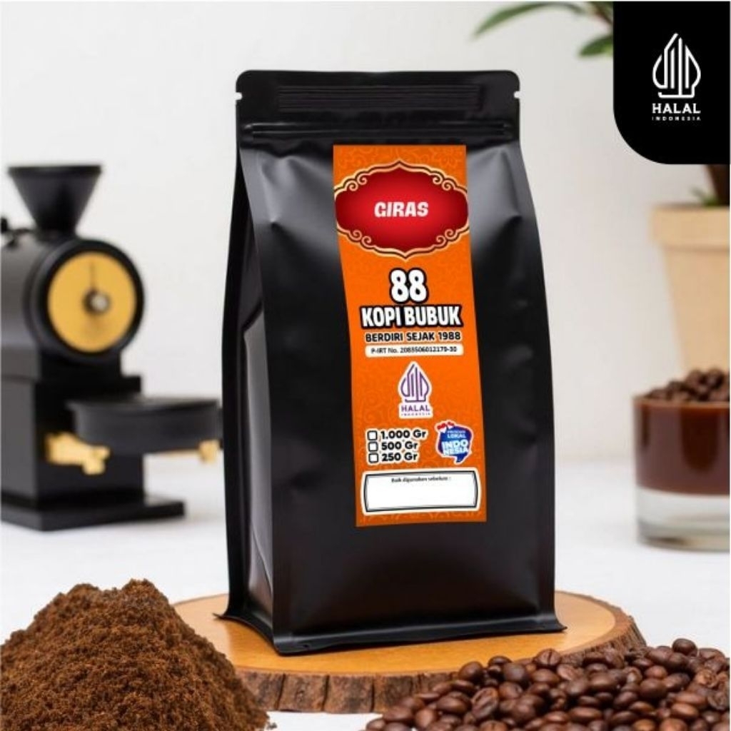 

Forcysn Kopi Bubuk 1 Kg Giras Kwalitas Istimewa 88Kopi