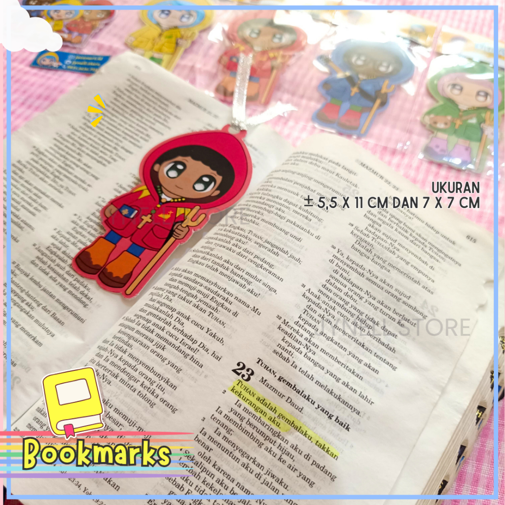 

BOOKMARKS LUCE & FRIENDS / BOOKMARKS LUCE / Pembatas Buku / Merchandise Luce / Tahun Yubileum