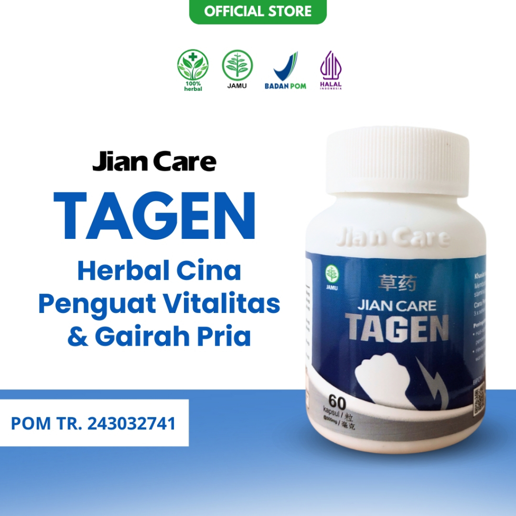 Jian Care Tagen - Herbal Cina Bantu Kuatkan Vitalitas & Gairah Pria Original