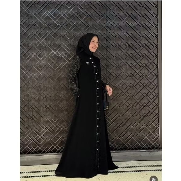 AINA DRESS (POLKA GOLD) BY MADEIRA ID