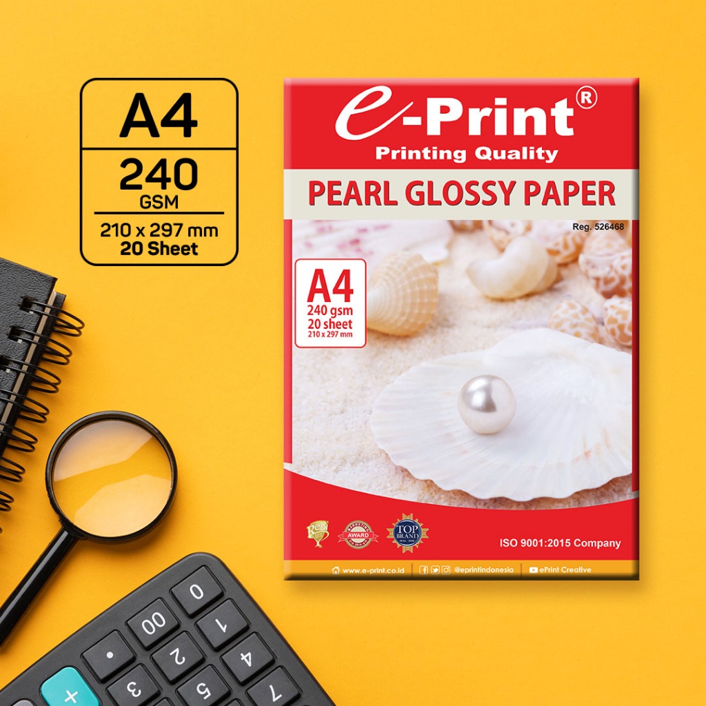 

Kertas Foto e-Print Photo Paper Pearl Glossy Paper A4 240 gsm