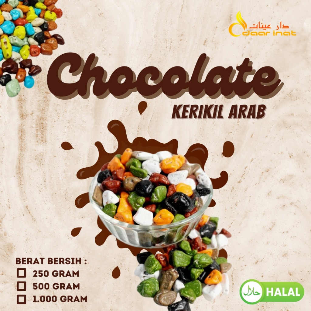 

Cokelat Batu / Coklat Krikil Kemasan 1 Kg 500gr | Oleh Oleh Haji dan Umroh