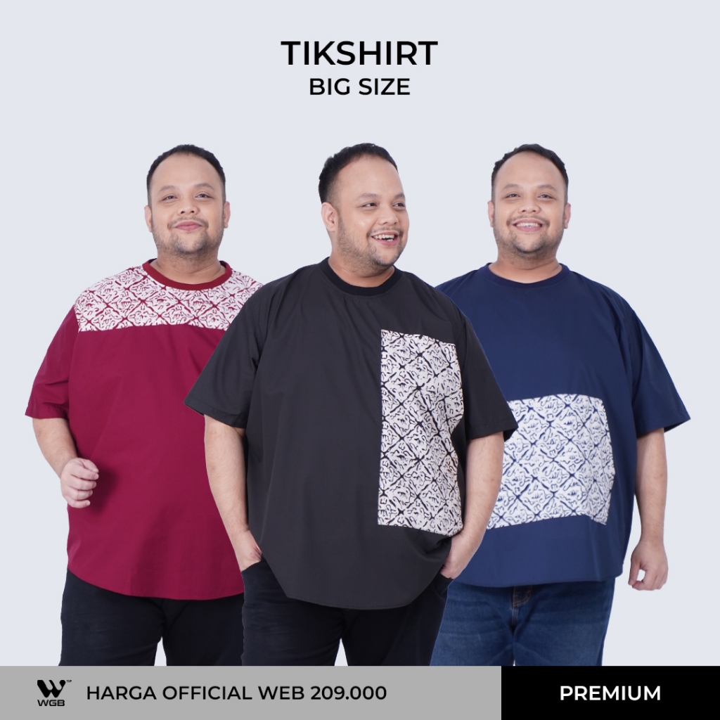 WGB Kaos Batik Tikshirt Series Pria Big Size Ukuran Besar Jumbo XXL XXXL