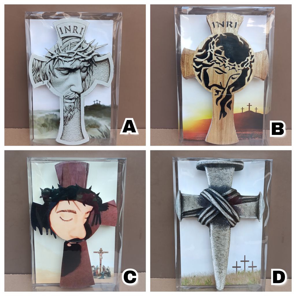 Salib / Salib Dinding / Salib Gantung / Suvenir Sekolah Minggu / Suvenir Komuni Pertama / Suvenir Ka