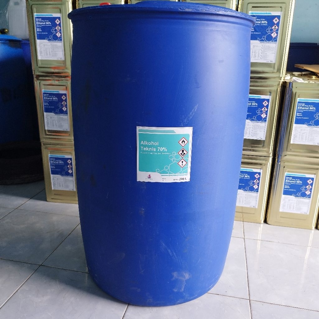 Alkohol70% 200 Liter / Alkohol 70% 200 Liter / Alkohol Teknis 70% 200 Liter