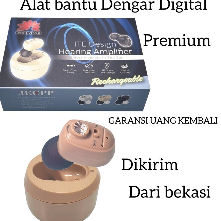 Alat Bantu Dengar Telinga Dalam CIC Terkecil Bisa Cas RECHARGEABLE