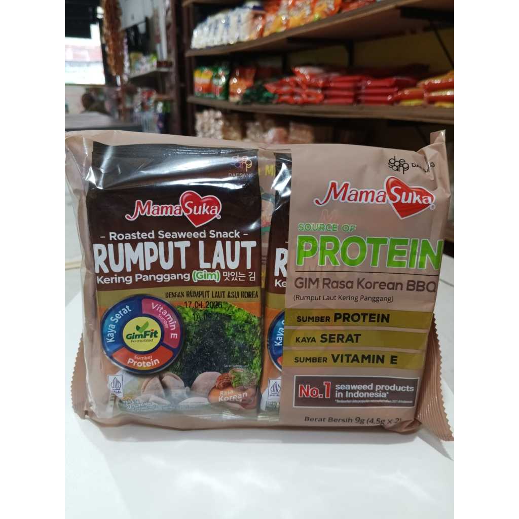 

Mamasuka Rumput Laut Original 2 x 4,5gr - Mamasuka Sushi Nori Original 2 x 4,5gr RASA KOREAN BBQ