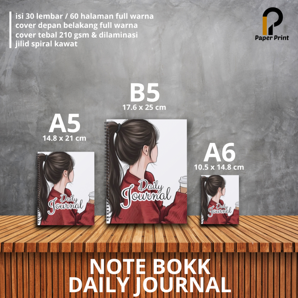 

Paper Print Notebokk Daily Jurnal full warna / Daily Planner