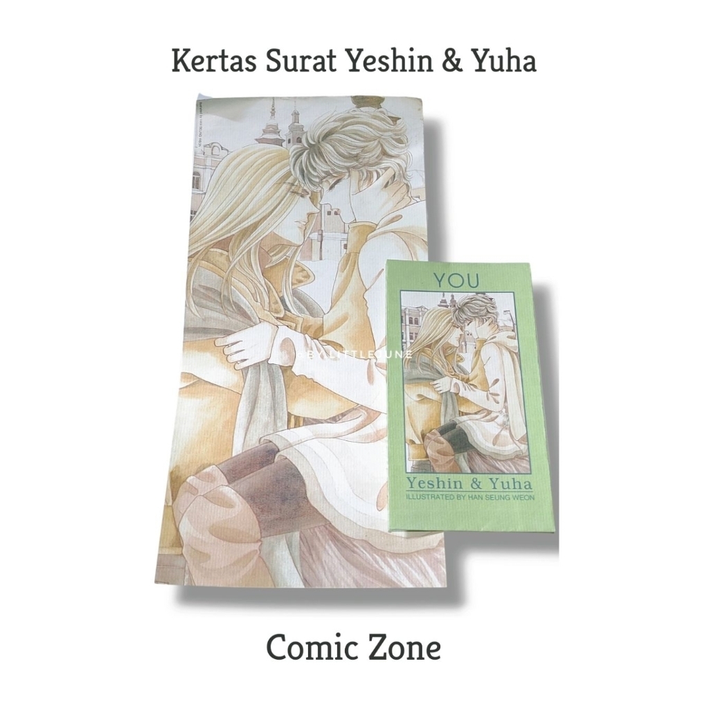

NEW : Kertas Surat Yeshin & Yuha by Comic Zone // Illustrated by Han Seung Weon / 1 Set Letterpad Lucu Bergaris Aesthetic Full Color / 80gsm