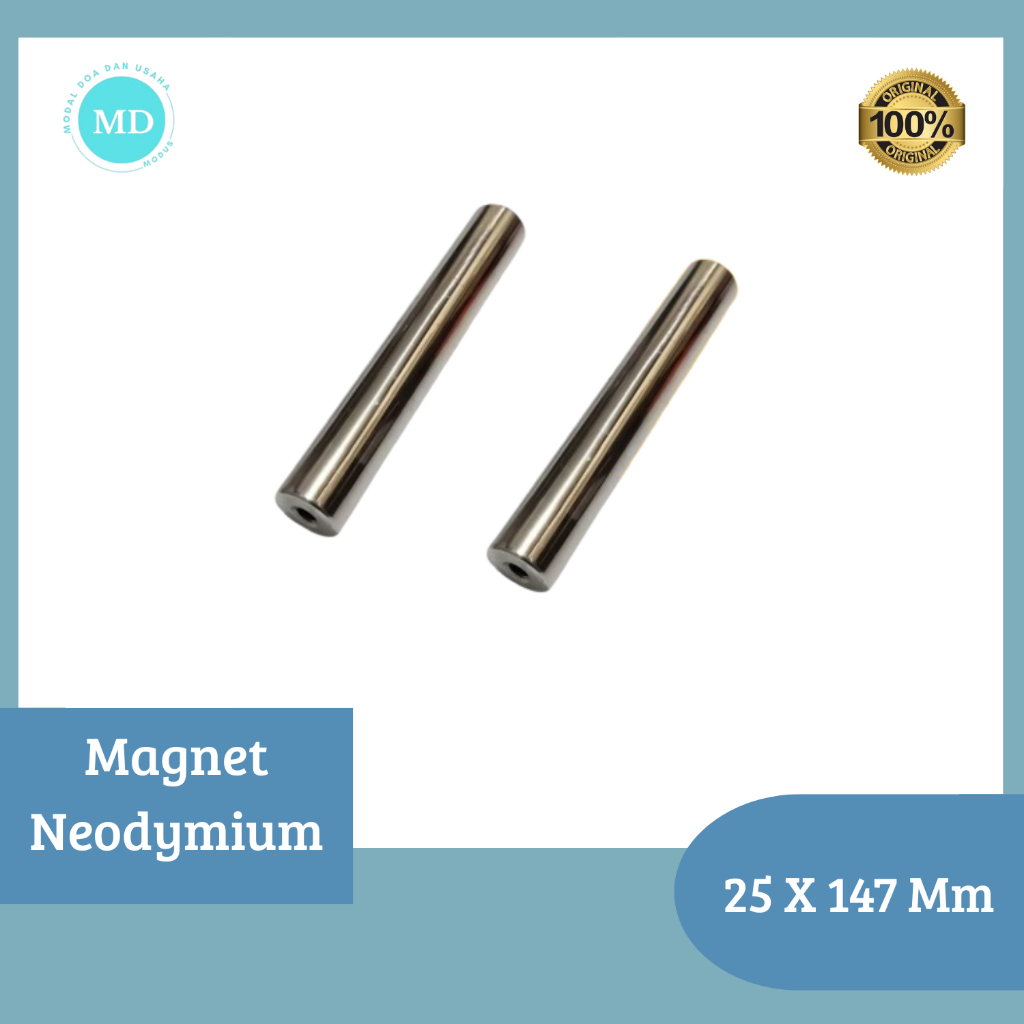 Magnet Neodymium Silinder Tongkat/ Magnet Sparator 25x147 mm