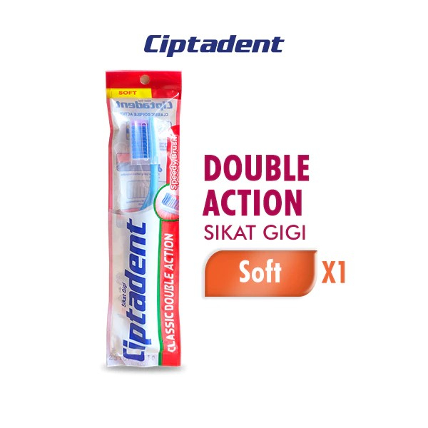 Ciptadent Sikat Gigi/Ciptadent Sikat Gigi Classic Double Action Soft