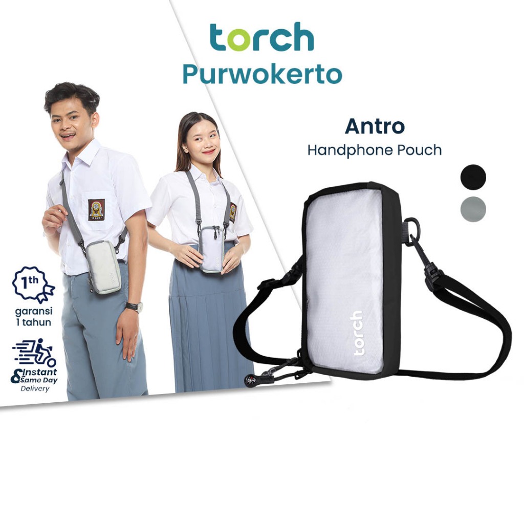 TORCH Antro Tas Pouch HP Transparan  Mini Anti Air Stationery Pria Wanita Unisex