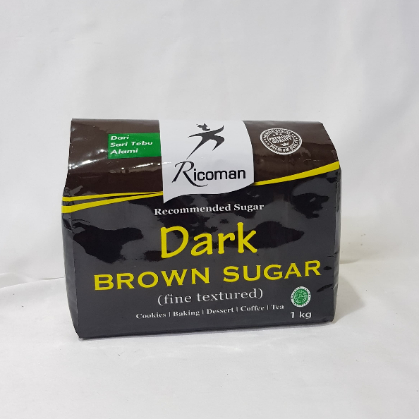 

Ricoman Dark Brown Sugar 1kg/500g