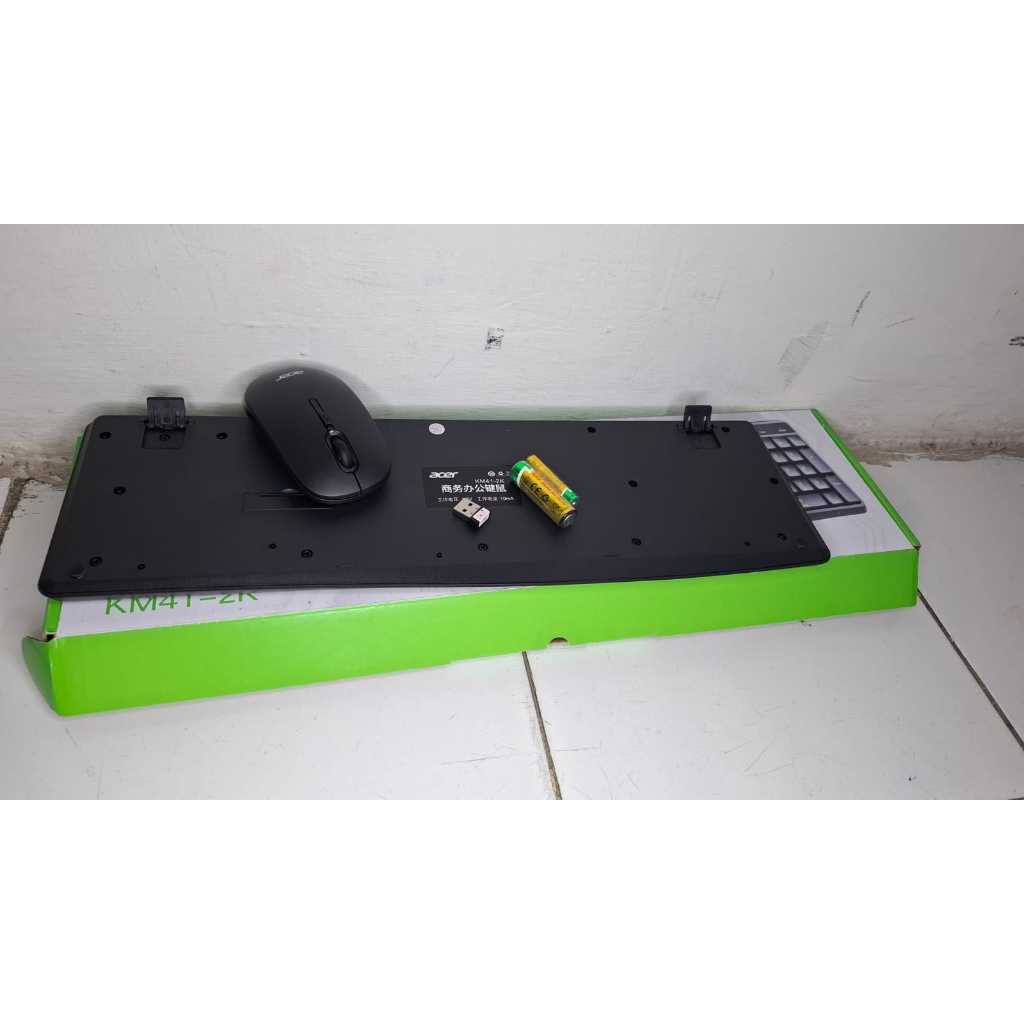 Acer Wireless Keyboard Dan Mouse Combo KM41-2K 2.4G Koneksi Nirkabel Untuk Komputer Dan Laptop