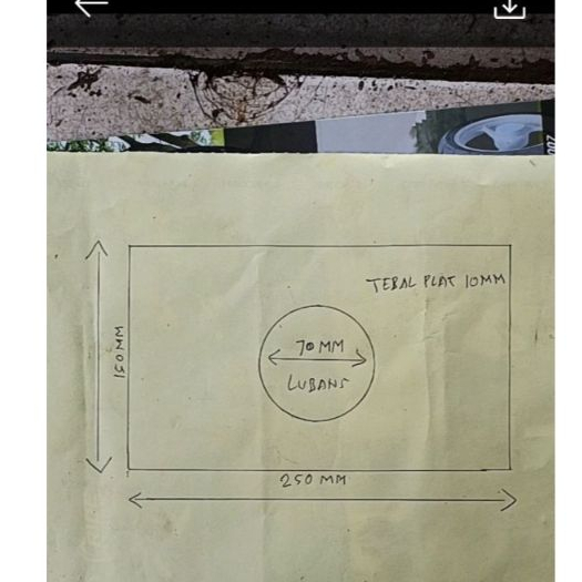 Besi plat custom 10mm