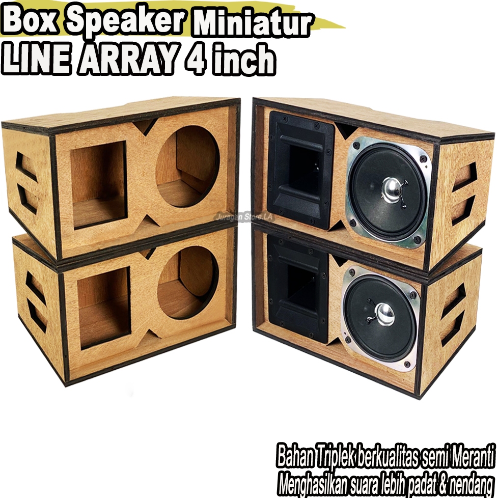 Box Speaker Miniatur Line Array 4 Inch