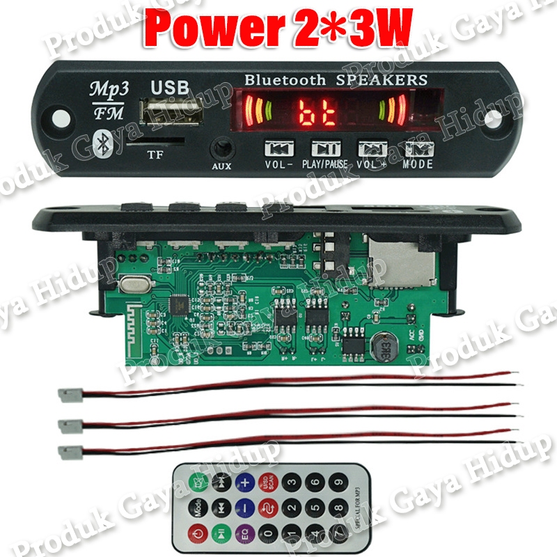 Bluetooth amplifier board mp3 decoder board bluetooth module 5.0 car amplifier audio accessories 2x3