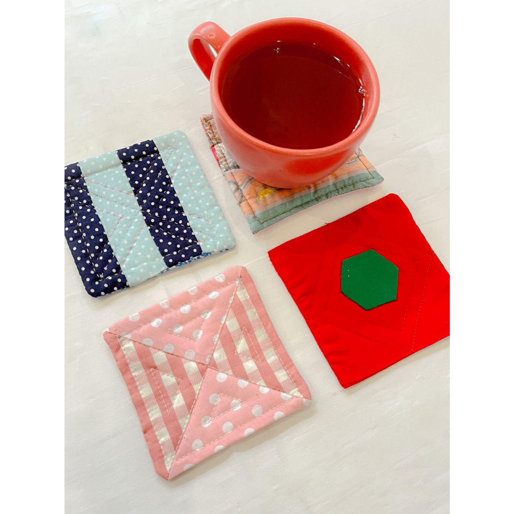 Coaster tatakan gelas dari perca kain