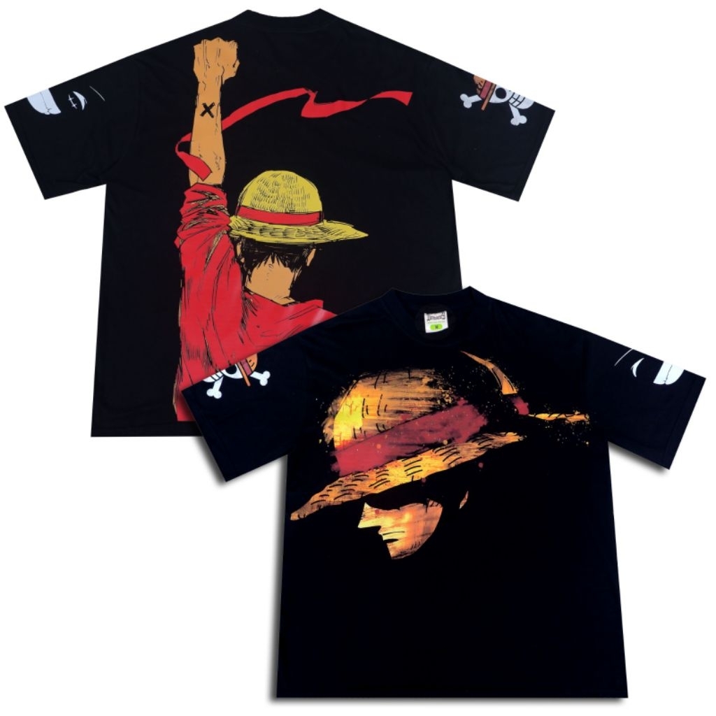 KAOS ONE PIECE LUFFY TOPI JERAMI KAOS CHOPPER OVERSIZE KAOS ANIME KAOS LUFFY