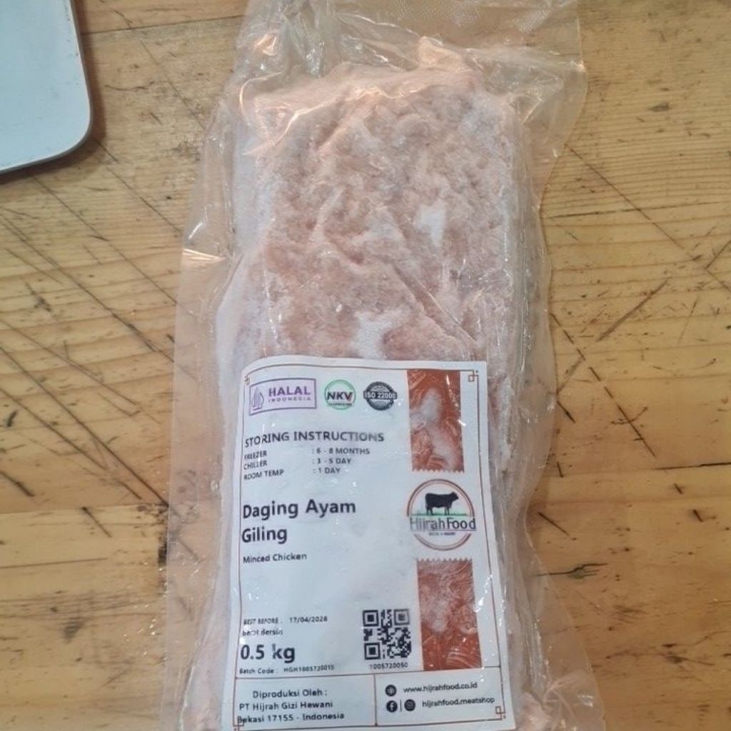 

HIJRAH FOOD DAGING DADA AYAM GILING 500GR