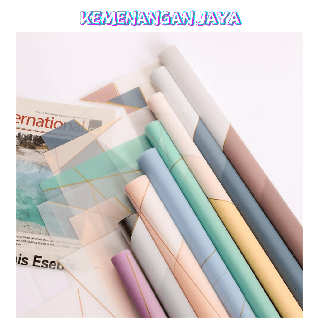 

Isi 20 LEMBAR Kertas Buket Bunga Motif Nosha Magnetic Line Flower Wrapping Cellophane Paper KB071