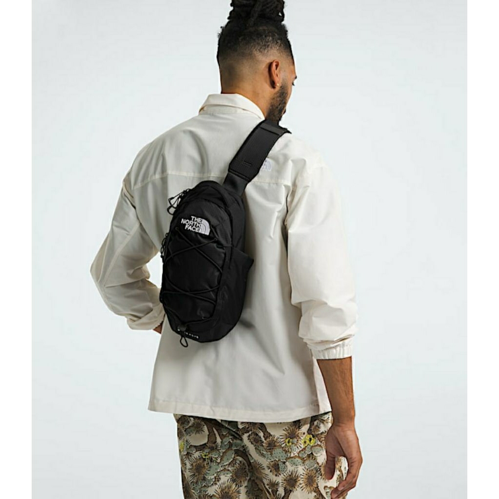 THE NORTH FACE BOREALIS SLING BAG BLACK TAS SELEMPANG TAS TRAVELING HIKING TREKKING ORIGINAL